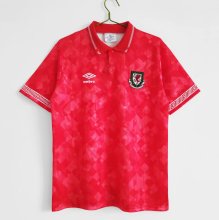 1990-1992 Wales Home 1:1 Quality Retro Soccer Jersey