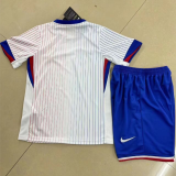 France Away  1:1 Kids Soccer Jersey 24/25