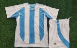Argentina Home 3-Stars 1:1 Kids Soccer Jersey 24/25