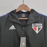 Sao Paulo Black Windbreaker（白色阿迪蓝色三边）2022