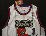 NBA Raptors (mesh print) 1 McGrady white purple 1:1 Quality