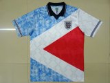 1990 England Tricolor 1:1 Quality Retro Soccer Jersey