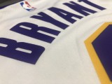 NBA Laker crew neck retro white No. 8 Kobe with chip 1:1 Quality