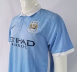 Manchester City Home 1:1 Quality Retro Soccer Jersey 2015/2016