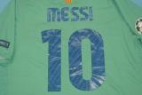 2010-2011 Retro Barcelona Away Green 1:1 Quality Soccer Jersey