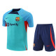 Barcelona Training Suit Short Sleeve Kit Blue 1:1 Quality Training Jersey 22/23
