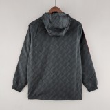 2022 Flamengo Black Windbreaker(红色阿迪红色三边）