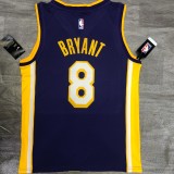 NBA Lakers retro purple V-neck 8 Kobe with chip 1:1 Quality