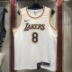 NBA Laker crew neck retro white No. 8 Kobe with chip 1:1 Quality