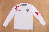2006 England Home Long sleeve 1:1 Quality Retro Soccer Jersey