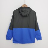 2022 Flamengo Black-Blue Windbreaker（白色阿迪）