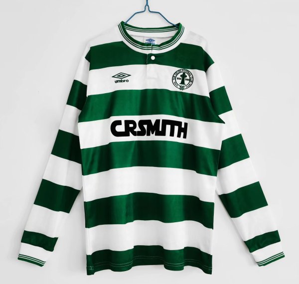 1987-1988 Celtic Home Long Sleeve1:1 1:1 Quality Retro Soccer Jersey