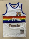 NBA Nuggets # 15 Anthony snow mountain white top Mesh Jersey 1:1 Quality