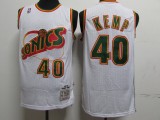 NBA Retro supersonic 40 Sean camp white green edge 1:1 Quality