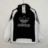 Adidas Black-White Windbreaker 2023