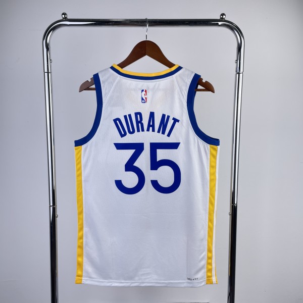 NBA Golden State Warriors White DURANT#35 Men Jersey Top Quality Hot Pressing Number And Name 2023