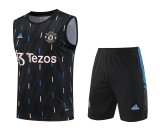 23/24 Manchester United Black 1:1 Quality Training Vest（A-Set）