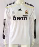 Retro Real Madrid Home Long Sleeve 1:1 Quality Soccer Jersey 2009/2010