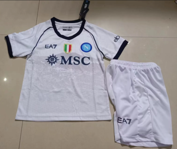 Napoli Away Kids 1:1 Quality Soccer Jersey 23/24