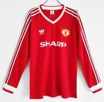 1986 Manchester United Home 1:1 Quality Retro Soccer Jersey