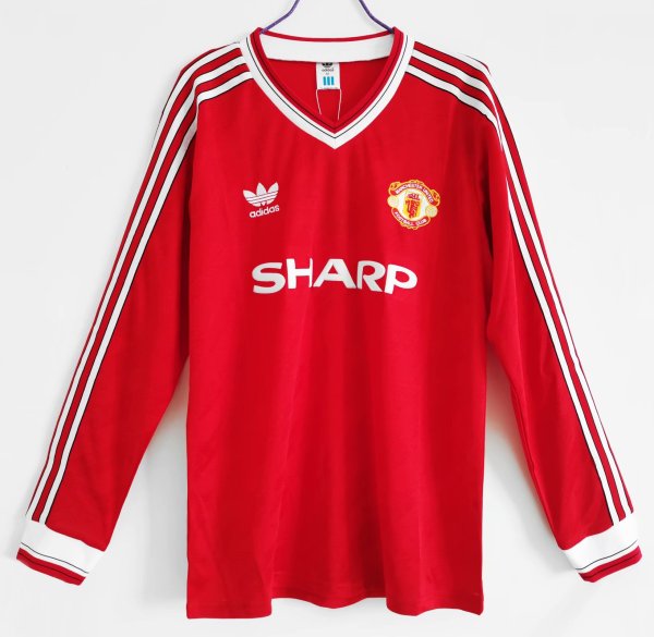 1986 Manchester United Home 1:1 Quality Retro Soccer Jersey