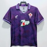 Fiorentina Home Fans 1:1 Quality Retro Soccer Jersey 1992/1993