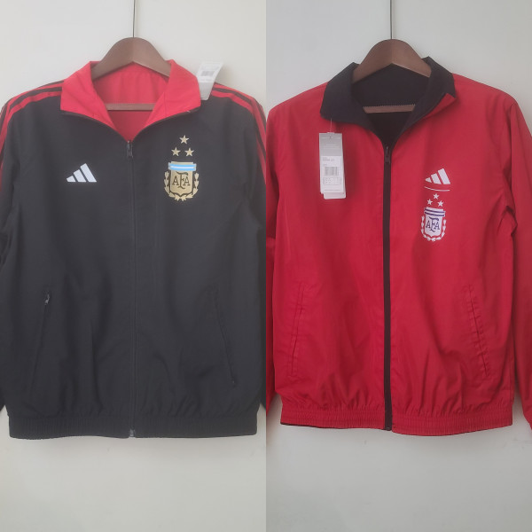 Argentina Black-Red Double Sided Windbreaker 2022