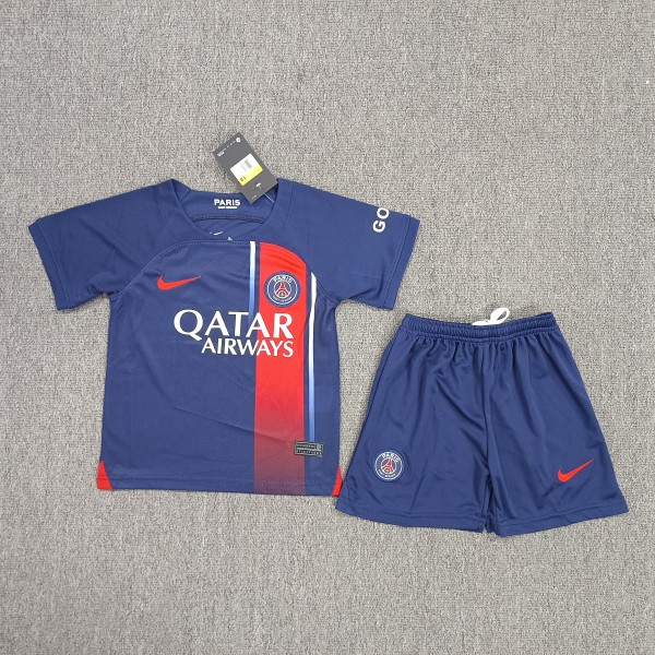 PSG Home Blue 1:1 Kids Soccer Jersey 23/24