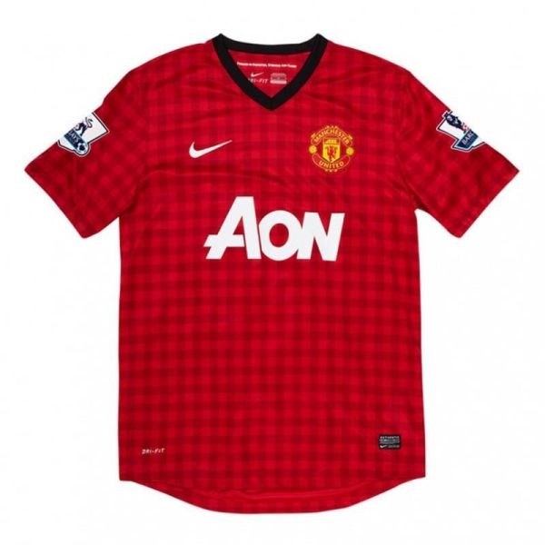 Retro Manchester United Home 1:1 Quality Soccer Jersey 2012/2013