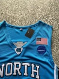 University of North Carolina # 23 wathet University Jersey 1:1 Quality