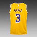 NBA Laker yellow Davis No.3 1:1 Quality