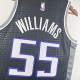 NBA Kings Black WILLIAMS#55 Men Jersey Top Quality Hot Pressing Number And Name 2023
