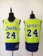 NBA Lakers 24 retro stitching green blue 1:1 Quality