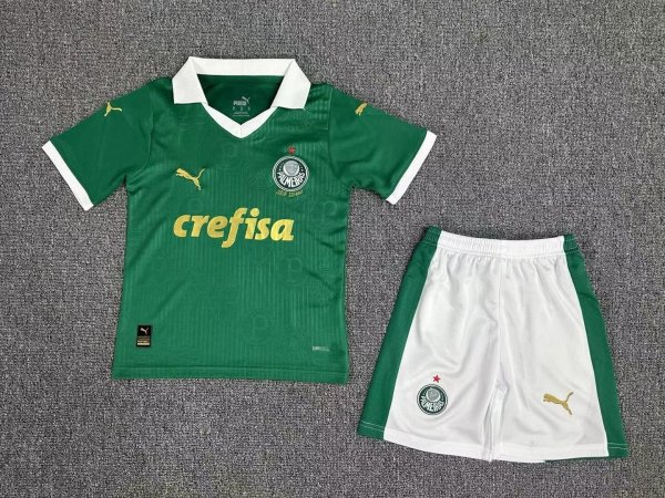 Palmeiras Home Green Kids Soccer Jersey 24/25
