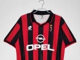 1995/1996 AC Milan Home Fans 1:1 Retro Soccer Jersey
