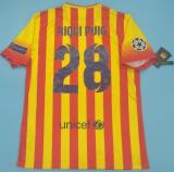 2013-2014 Retro Barcelona Away Yellow 1:1 Quality Soccer Jersey
