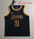 NBA Laker black Davis No.3 1:1 Quality