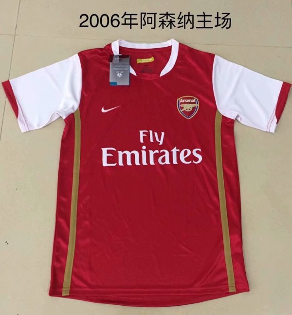 2006 Arsenal Home 1:1 Quality Retro Soccer Jersey