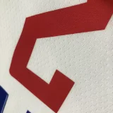 NBA Clippers LEONARD #2 White 75th Anniversary Top Quality Hot Pressing 1:1 Quality