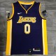 NBA Laker retro purple V-neck No.0 Kuzma with chip 1:1 Quality