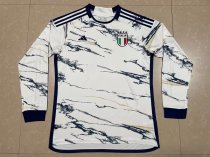 23/24 Italy Away Long Sleeve Fans 1:1 Quality Soccer Jersey