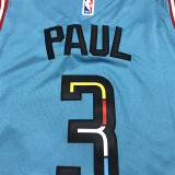 Suns PAUL #3 Blue City Edition 1:1 Quality NBA Jersey 22/23