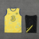 22/23 Chelsea Vest Training Suit Kit Yellow 1:1 Quality Training Jersey