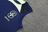 2022 Brazil Vest Training Jersey Blue 1:1 Quality Training Shirt