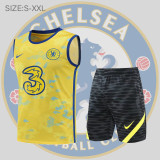 22/23 Chelsea Vest Training Suit Kit Yellow 1:1 Quality Training Jersey