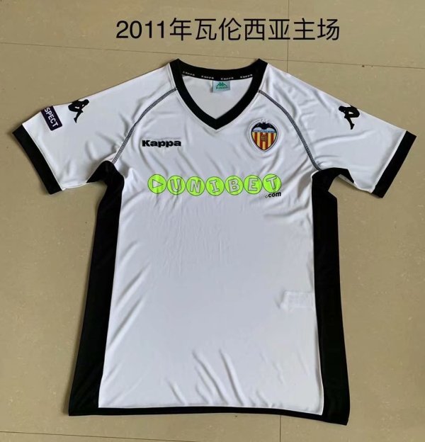 2011 Valencia Home 1:1 Quality Retro Soccer Jersey