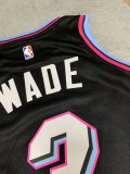 NBA Heat black Wade No. 3 1:1 Quality