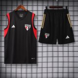 23/24 Sao Paulo Black 1:1 Quality Training Vest（A-Set）