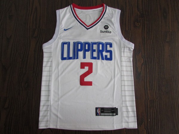 NBA New clipper 2 corwai Leonard white 1:1 Quality