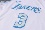 NBA Laker white Davis No.3 1:1 Quality